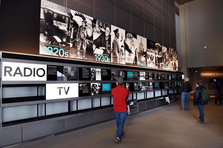 Simbol pers yang berkilauan, Newseum di Washington DC akan menutup pintunya
